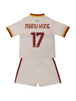 Otroški Nogometna dresi replika AS Roma Manu Kone #17 Gostujoči 2026-27 Kratek rokav (+ hlače)